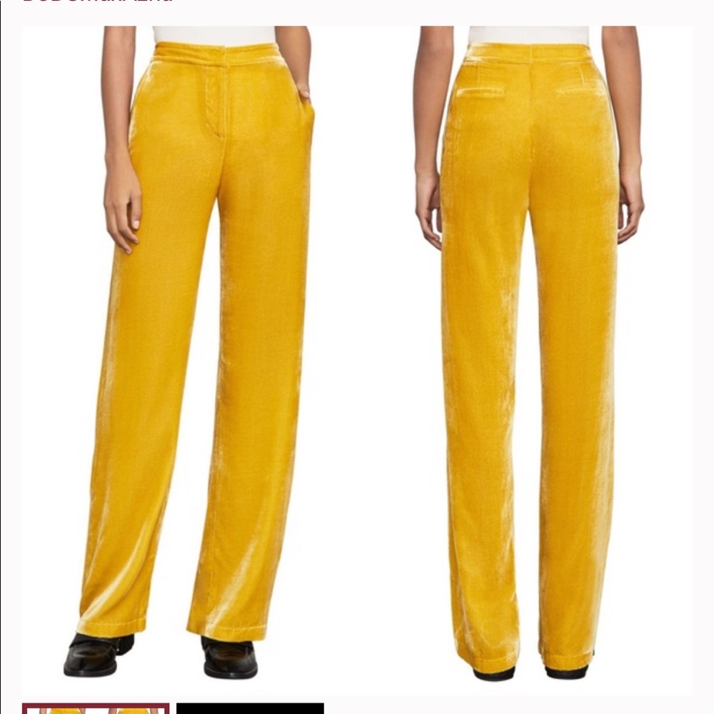 BCBG MAXAZRIA VELVET PANTS SIZE L